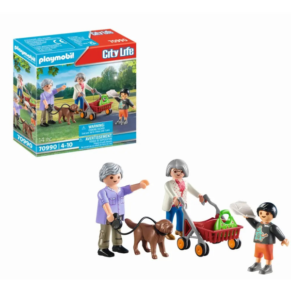 City Life Großeltern mit Enkel