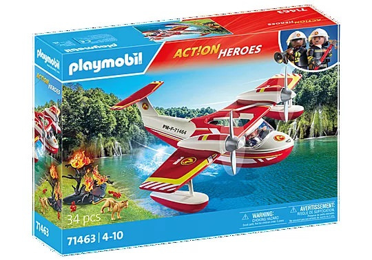 Action Heroes Feuerwehrflugzeug mit Löschfunktion