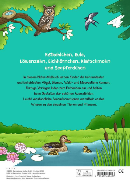 Mein großes Natur-Malbuch