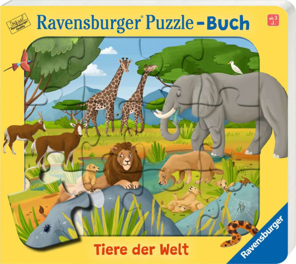 Puzzle-Buch Tiere der Welt