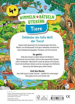 Wimmeln, Rätseln, Stickern: Tiere