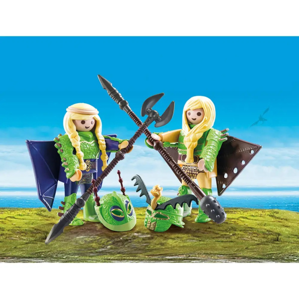 Dragons Raffnuss und Taffnuss mit Fluganzug