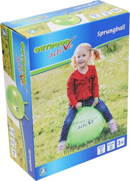 Sprungball in Grün
