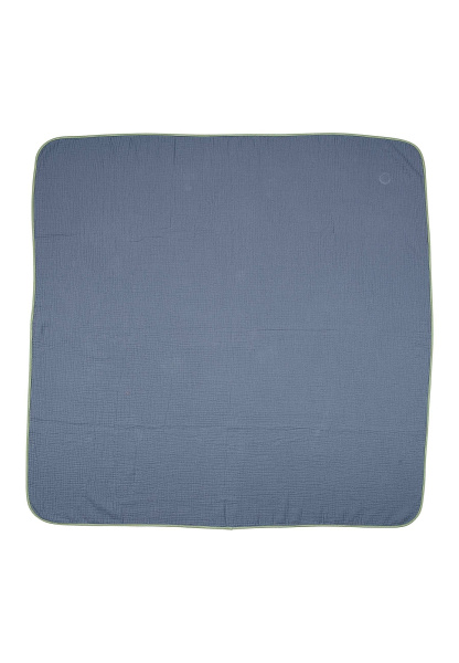 Schmusedecke Musselin Emmis Garden, himmelblau