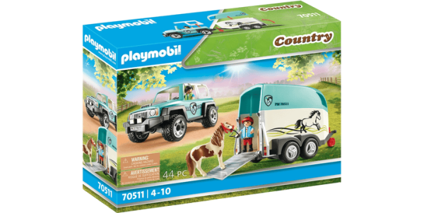 Country PKW mit Ponyanhänger