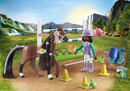 Horses of Waterfall Zoe & Blaze mit Turnierparcours