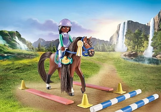 Horses of Waterfall Zoe & Blaze mit Turnierparcours