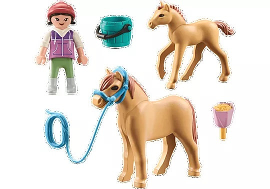 Horses of Waterfall Kind mit Pony und Fohlen