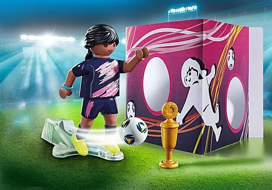 Special Plus Fußballerin mit Torwand