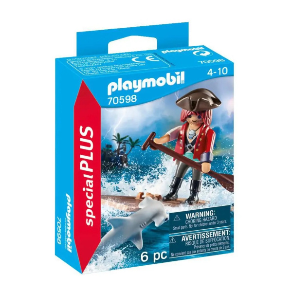 Special Plus Pirat mit Floß und Hammerhai