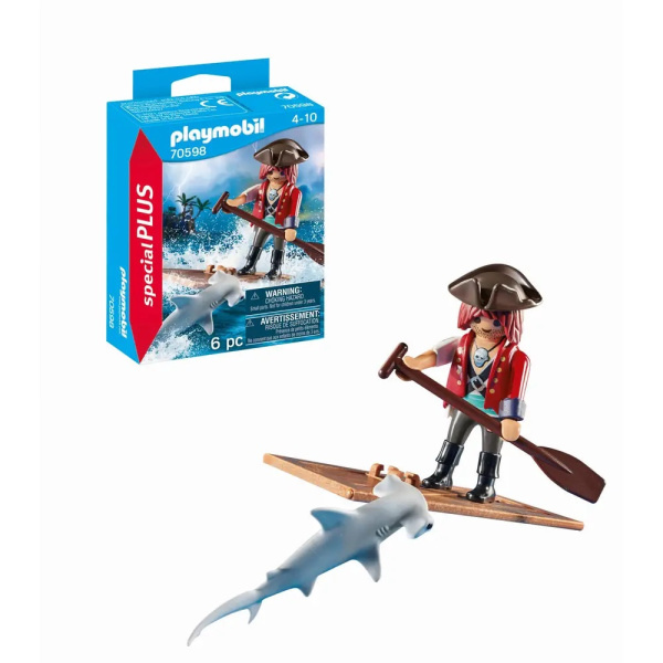 Special Plus Pirat mit Floß und Hammerhai