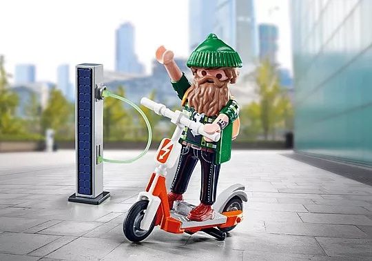 Special Plus Hipster mit E-Roller