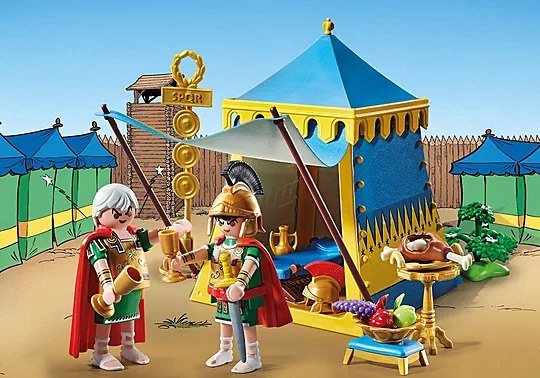 Asterix Anführerzelt mit Generälen