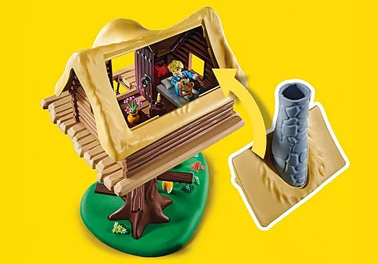Asterix Troubadix mit Baumhaus