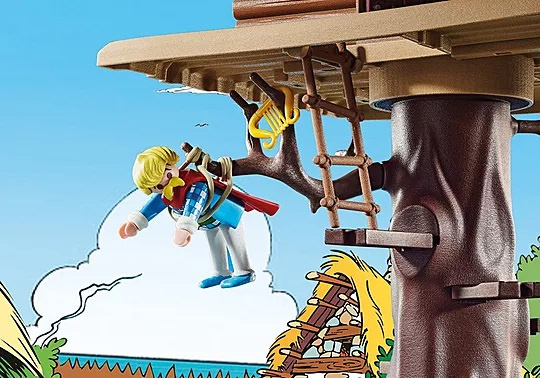 Asterix Troubadix mit Baumhaus