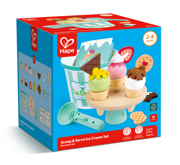 Eiscreme-Set