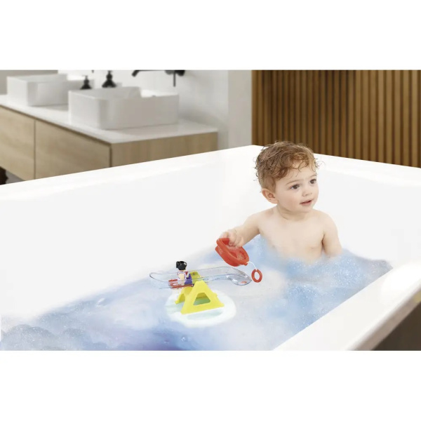 1-2-3 Aqua Badeinsel mit Wasserrutsche