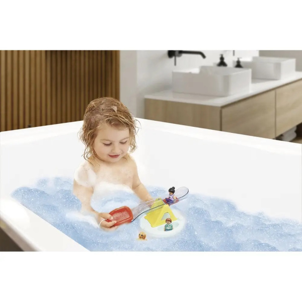 1-2-3 Aqua Badeinsel mit Wasserrutsche