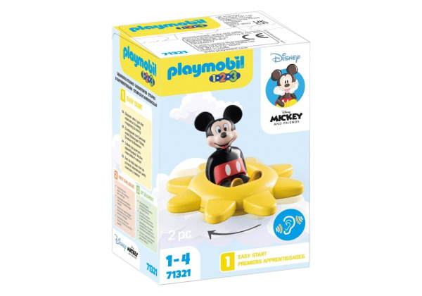 1-2-3 Disney Mickys Drehsonne mit Rasselfunktion