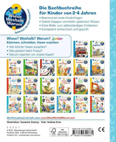 Wieso? Weshalb? Warum? Junior - Kämmen, schneiden, Haare waschen