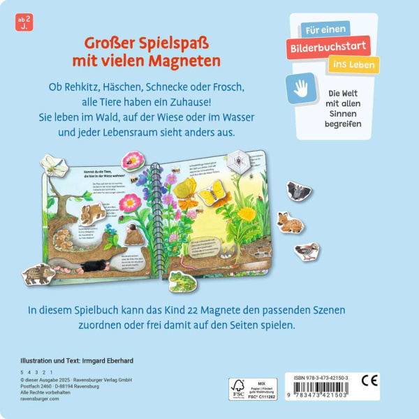 Mein großes Magnetbuch - Wer wohnt wo?