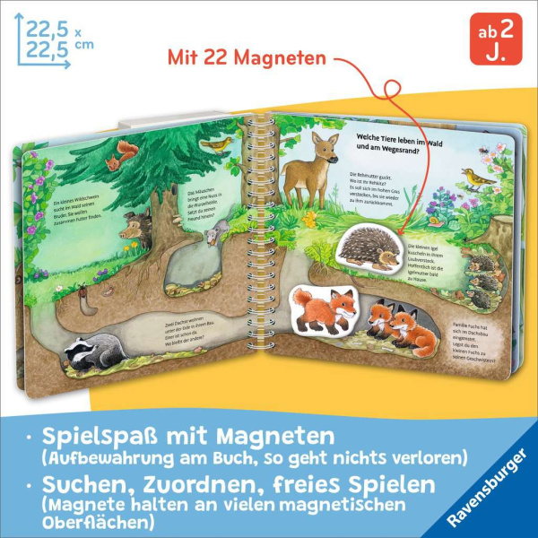 Mein großes Magnetbuch - Wer wohnt wo?