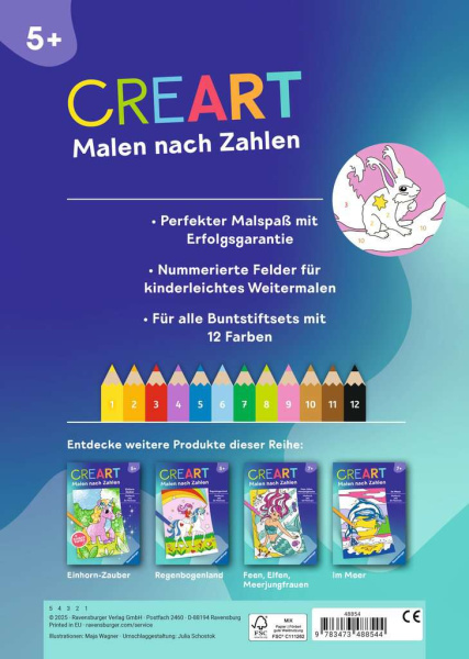 CreArt Malen nach Zahlen Elfen und Feen im Zauberwald