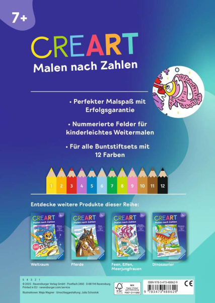 CreArt Malen nach Zahlen Im Meer
