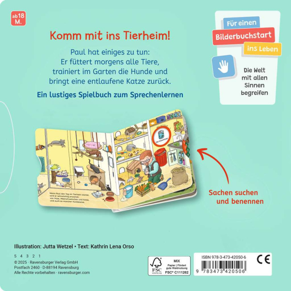 Mein Tierbuch zum Sachen suchen