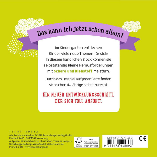 Im Kindergarten - Schneiden und kleben