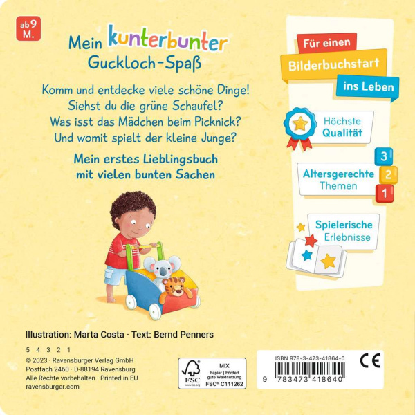 Guckloch-Buch - Viele kunterbunte Sachen