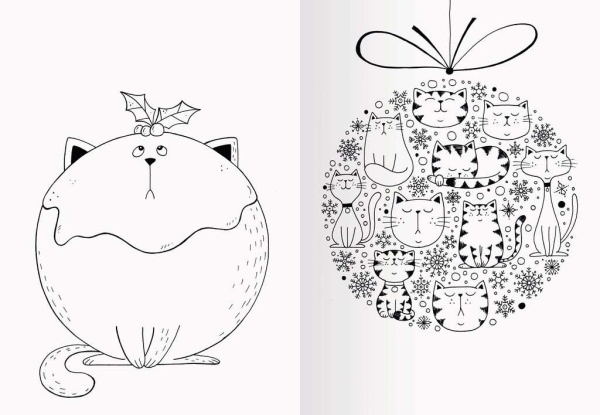 A Million Christmas Cats: Mein Katzen-Malbuch zu Weihnachten