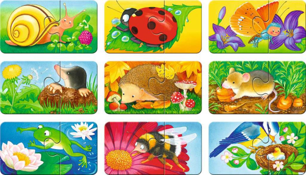 my first puzzles - Tiere im Garten