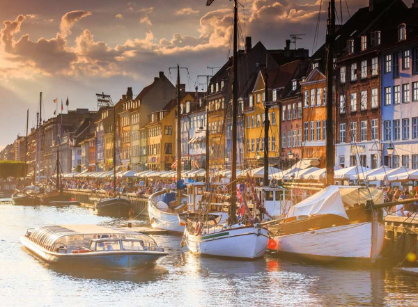 Sonnenuntergang in Kopenhagen (500 Teile)