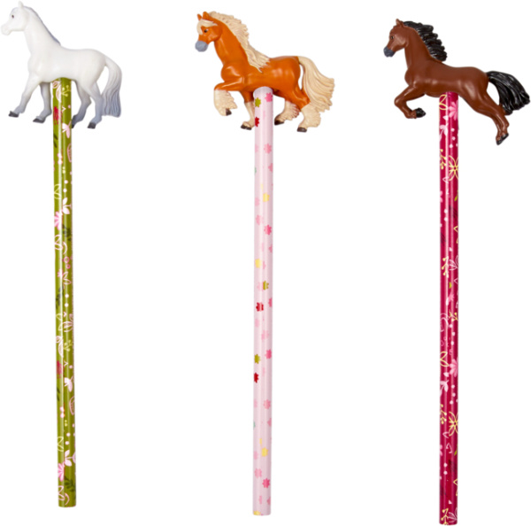 Pferdefreunde - Bleistift mit Topper