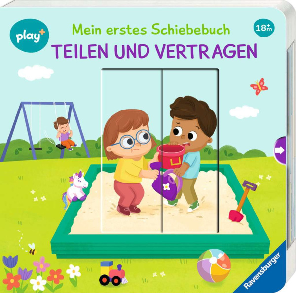 Play+ - Mein erstes Schiebebuch - Teilen und vertragen