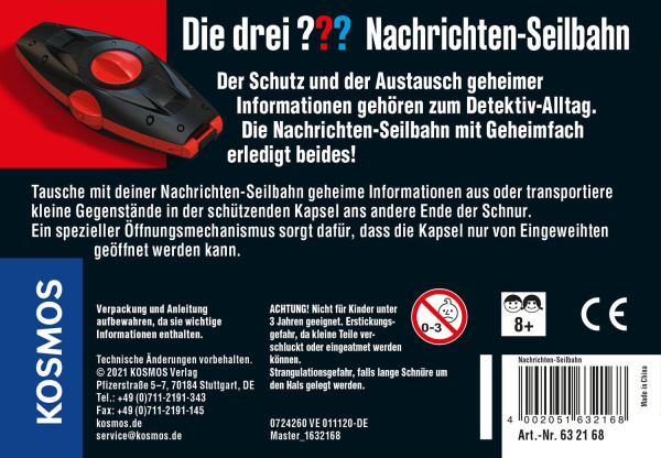 Die drei ??? - Nachrichten-Seilbahn