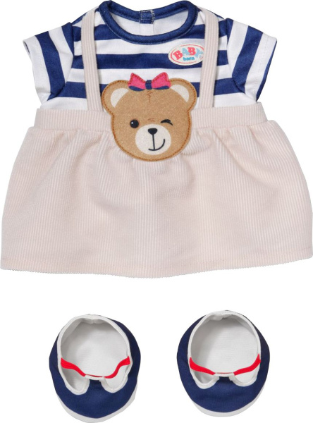 Teddy-Kleid mit Trägerrock 43 cm