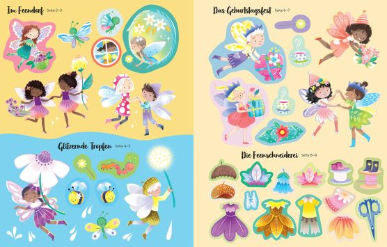 Mein erstes Glitzer-Stickerbuch: Funkelnde Feen