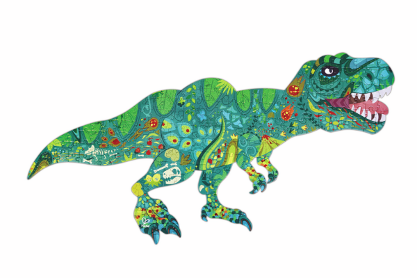 Schimmerpuzzle Dinosaurier, 200 Teile