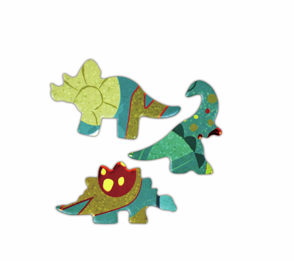 Schimmerpuzzle Dinosaurier, 200 Teile