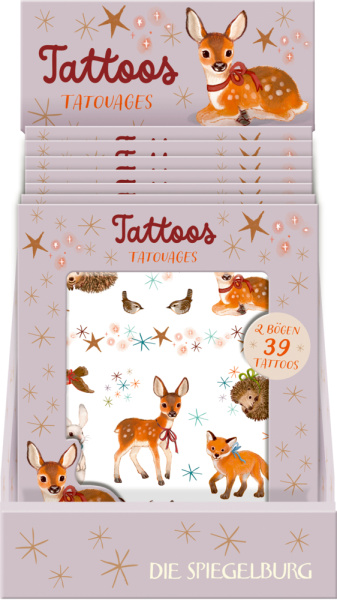 Wintertiere im Weihnachtswald - Tattoos