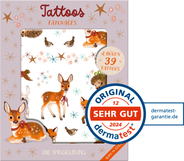 Wintertiere im Weihnachtswald - Tattoos