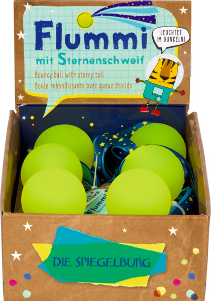 Bunte Geschenke - Flummi mit Sternenschweif