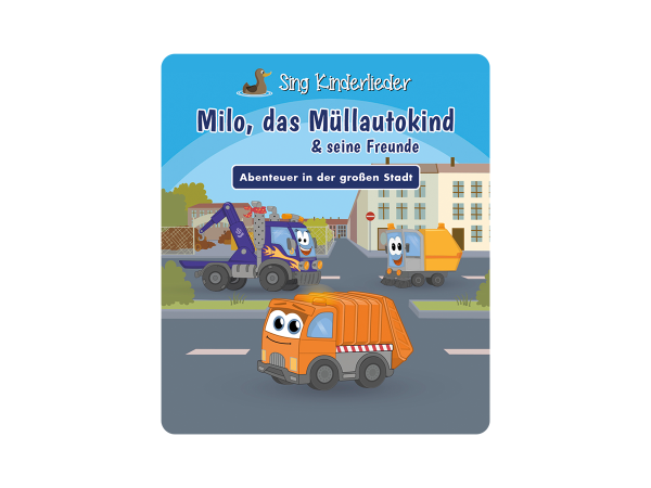 Sing Kinderlieder - Milo, das Müllauto-Kind & seine Freunde - Abenteuer in der großen Stadt