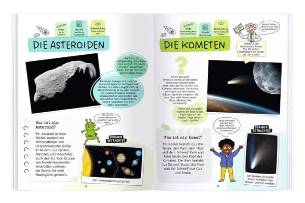 Rätseln, Stickern, Bestimmen - Sterne & Planeten