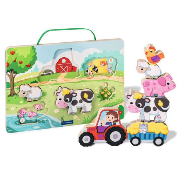 Magnetisches Holz-Zähl-Puzzle