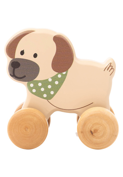 Rollspielzeug Holz Hund Lucky
