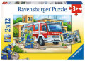 Puzzle Polizei und Feuerwehr (2 x 12 Teile)