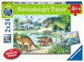 Puzzle Wieso? Weshalb? Warum? Saurier und ihre Lebensräume (2 x 24 Teile)